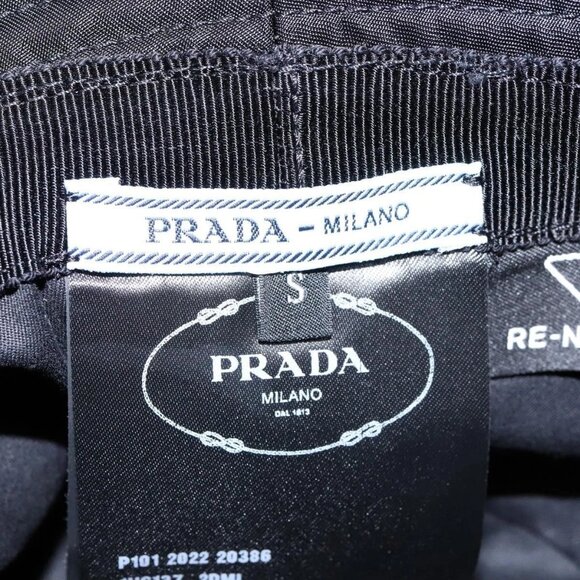 PRADA Bucket Hat Nylon S Black Auth 127060 - Picture 14 of 14